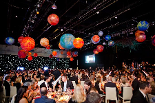 Hanging planet installation
